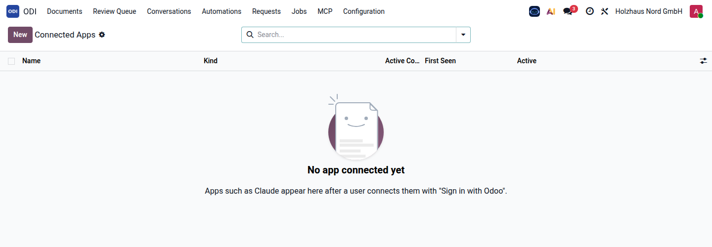ODI → MCP → Connected Apps.